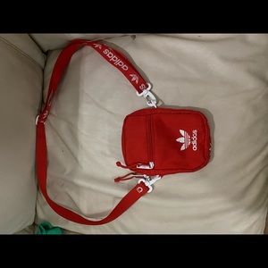 Red adidas shoulder bag